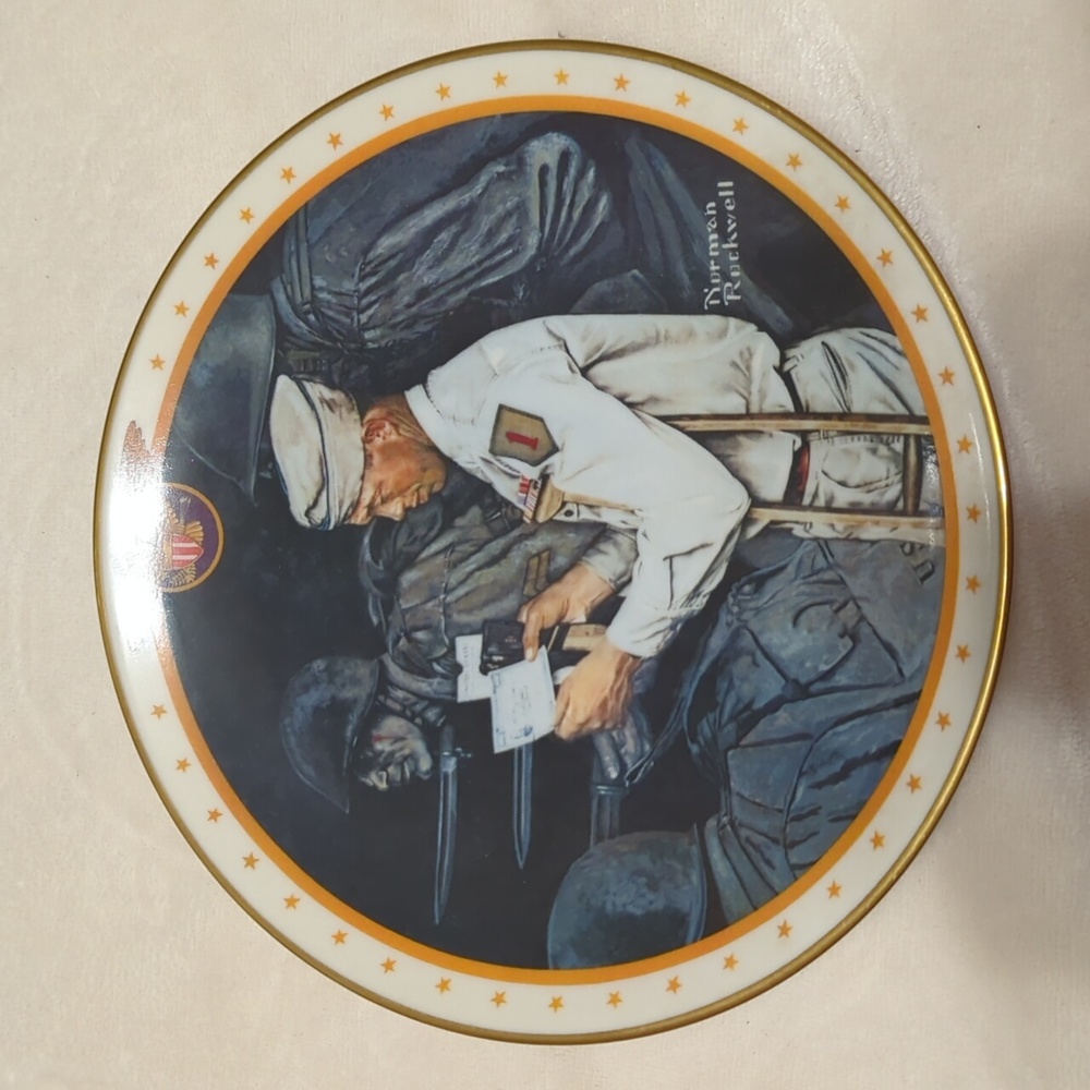 Norman Rockwell vintage "WAR BOND" Plate
